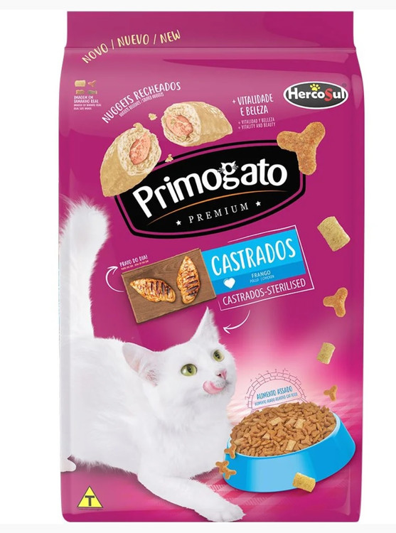 غذای خشک گربه عقیم پریموگاتو | فرمول ویژه کنترل وزن و سلامت | بسته ۱ کیلویی | HiPet شیراز