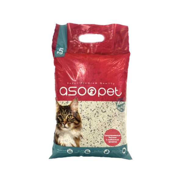 خاک گربه آسوپت گرانول کربن پلاس | بسته ۵ کیلویی | پتشاپ هایپت شیراز