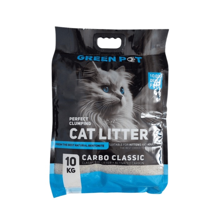 خاک گربه گرین پت کربندار | بسته ۱۰ کیلویی | پتشاپ هایپت شیراز