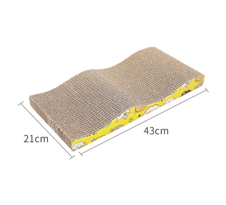 اسکرچر مقوایی گربه طرح موجدار | پتشاپ هایپت شیراز