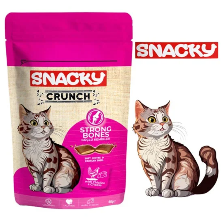 تشویقی درمانی گربه کرانچ اسنکی | تقویت مفاصل و استخوان | پتشاپ هایپت شیراز