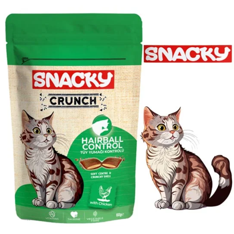 تشویقی درمانی گربه کرانچ اسنکی | مدل آنتی هیربال | پتشاپ هایپت شیراز