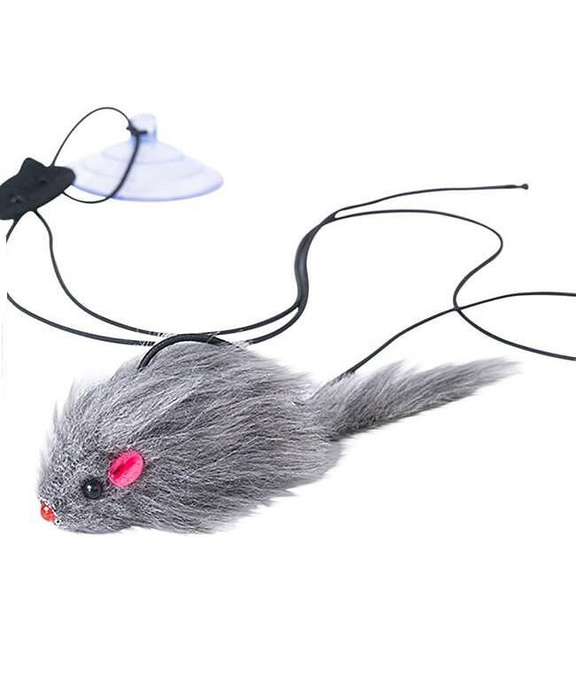 اسباببازی سگ و گربه آویز چسبان طرح موش | پتشاپ هایپت شیراز