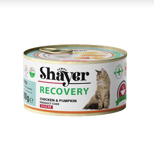 کنسرو ریکاوری گربه شایر | ۲۰۰ گرمی | پتشاپ هایپت شیراز
