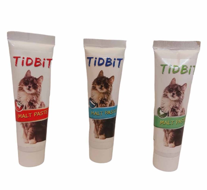 خمیر مالت گربه Tidbit | خرید از پت شاپ هایپت شیراز با ارسال فوری