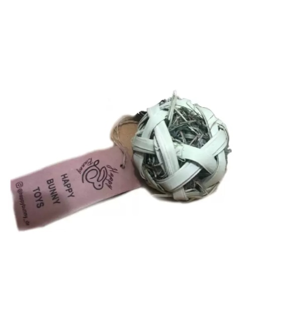 توپ تشویقی همراه با علوفه مخصوص جوندگان هپی بانی | پت‌شاپ هایپت شیراز