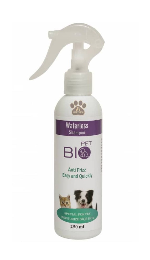 شامپو خشک اسپری سگ و گربه بدون نیاز به آبکشی BIO PET