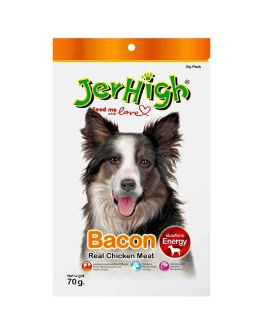 خرید تشویقی سگ جرهای مدل بیکن BACON | نوار نرم با طعم گوشت دودی | مناسب آموزش | پتشاپ هایپت شیراز