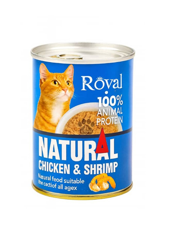 کنسرو نچرال گربه رویال کوکو | طعم مرغ و میگو | غذای تر کامل | مناسب گربههای بالغ | پتشاپ HiPet شیراز