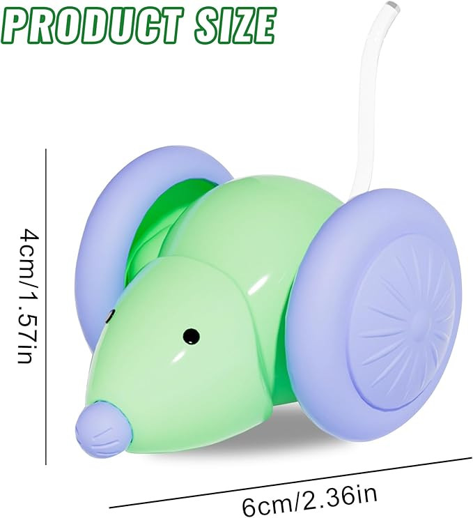 خرید اسباب بازی موش هوشمند شارژی سگ و گربه | دم نورانی LED | رنگ رندوم | ارسال فوری از پتشاپ هایپت HiPet شیراز