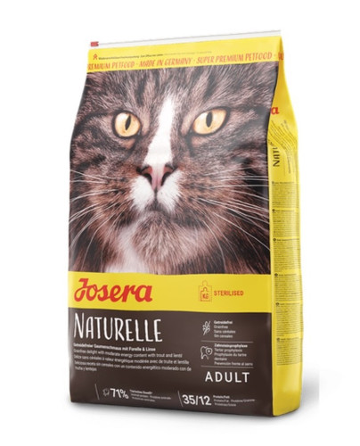 غذای خشک گربه بالغ جوسرا مدل نیچرله | فاقد غلات و مناسب گربههای عقیمشده | ساخت آلمان | عرضه در پتشاپ هایپت | hipetshop.ir