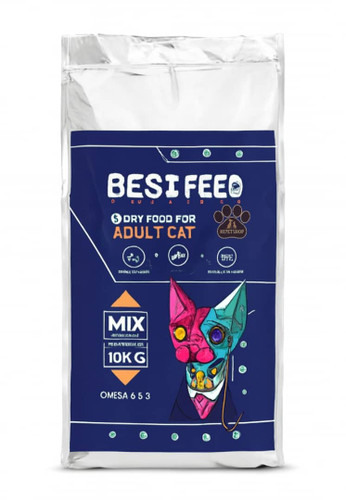 غذای خشک گربه بالغ بست فید ۱ کیلوگرم | best feed | پتشاپ هایپت