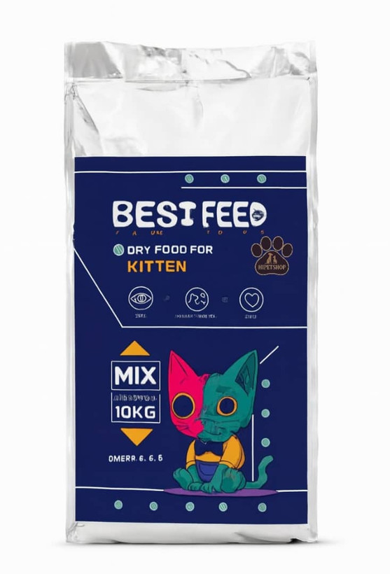 غذای خشک بچهگربه بست فید ۱ کیلوگرم – best feed | پتشاپ هایپت