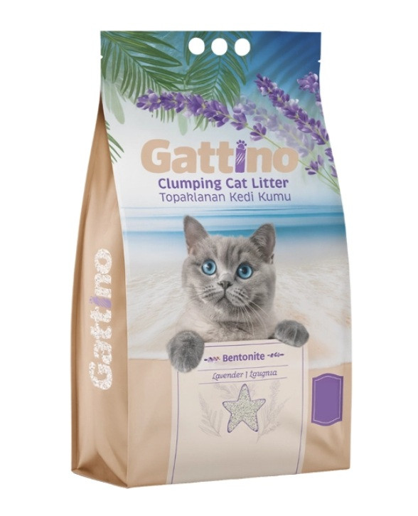 خاک گربه گاتینو رایحه لوندر ۵ لیتری – کلامپینگ سریع – پتشاپ هایپت