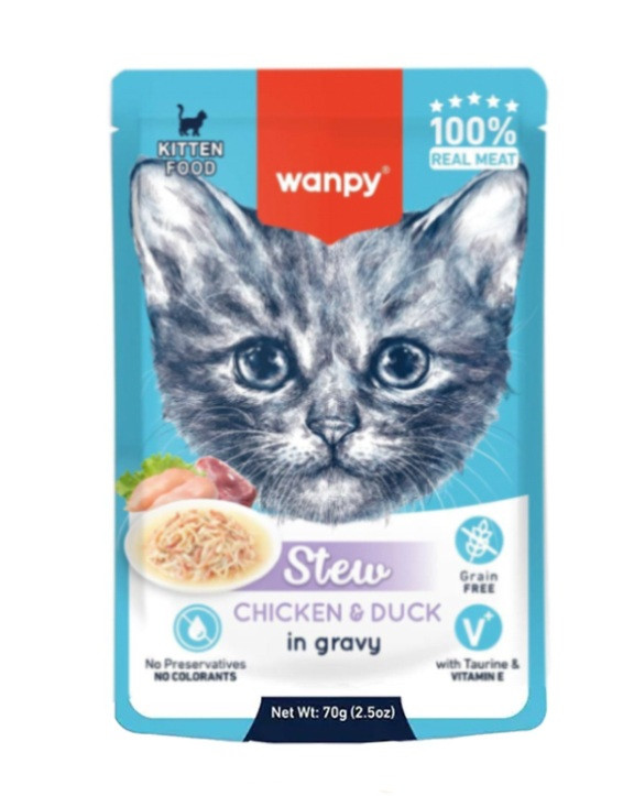 پوچ بچه گربه ونپی با طعم مرغ و اردک – هایپتشاپ . ای ار