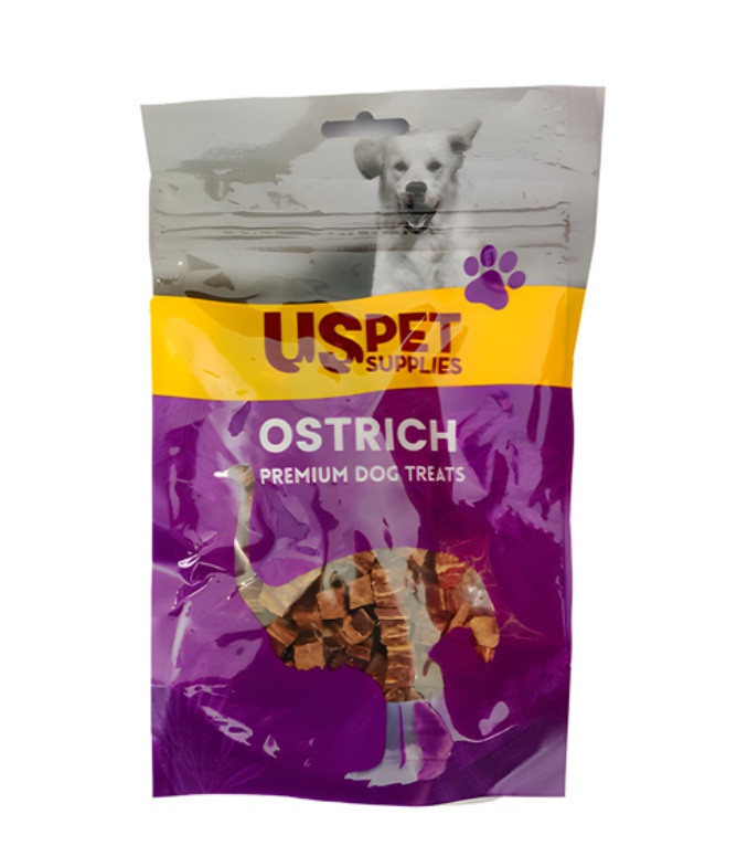 تشویقی سگ یو اس پت طعم شترمرغ ۱۰۰ گرمی مناسب آموزش سگ – پتشاپ هایپت