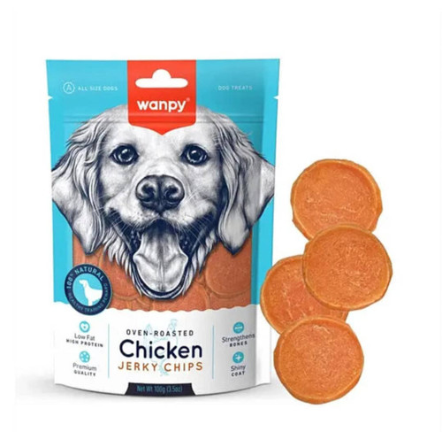 تشویقی سگ ونپی مدل چیپس حلقه ای با طعم مرغ . پت شاپ هایپت در شیراز