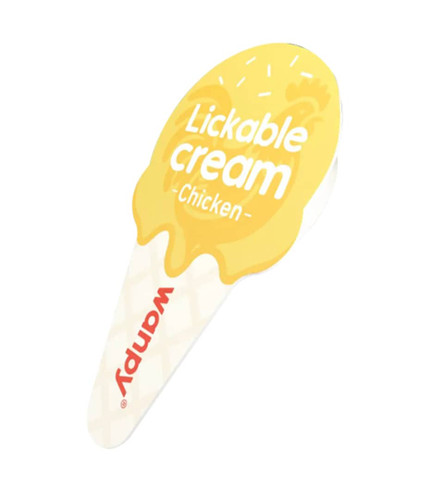 بستنی قاشقی گربه ونپی طعم مرغ و سالمون خوشخوراک و لیسیدنی پتشاپ هایپت