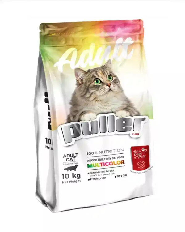 غذای خشک گربه بالغ پولر مولتی کالر | Puller Multi Color Cat Food | پتشاپ هایپت