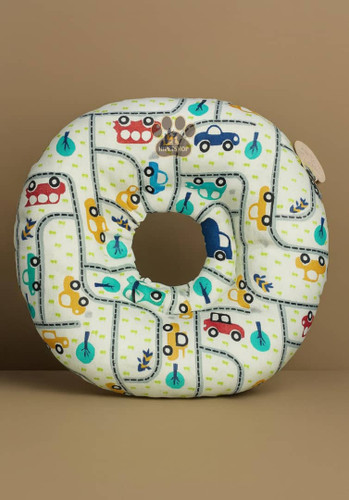 طرح سفید الیزابت بالشتی سگ و گربه – پارچه ضد حساسیت - hipetshop.ir