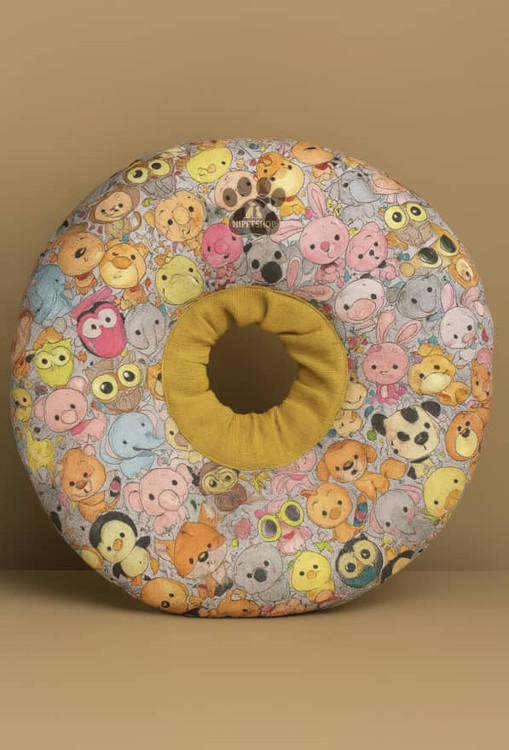 الیزابت بالشتی سگ و گربه طرح گل – سایز متوسط