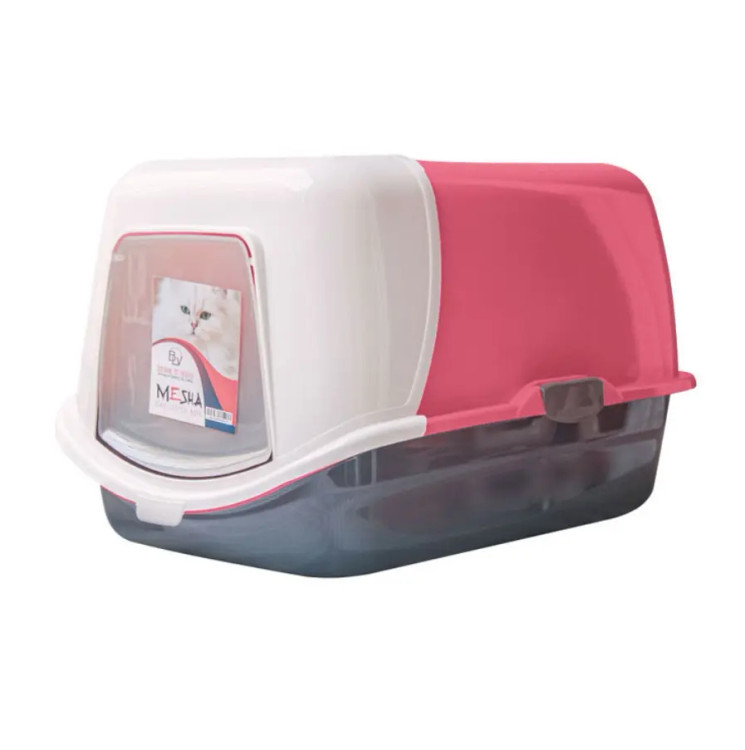 ظرف خاک گربه مسقف | محافظت کامل در برابر پخش خاک | باکس دردار گربه