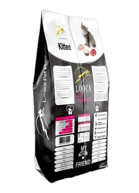 عکس پشت بسته غذای خشک لوکا پت | بهترین غذای خشک ایرانی - پت شاپ هایپت