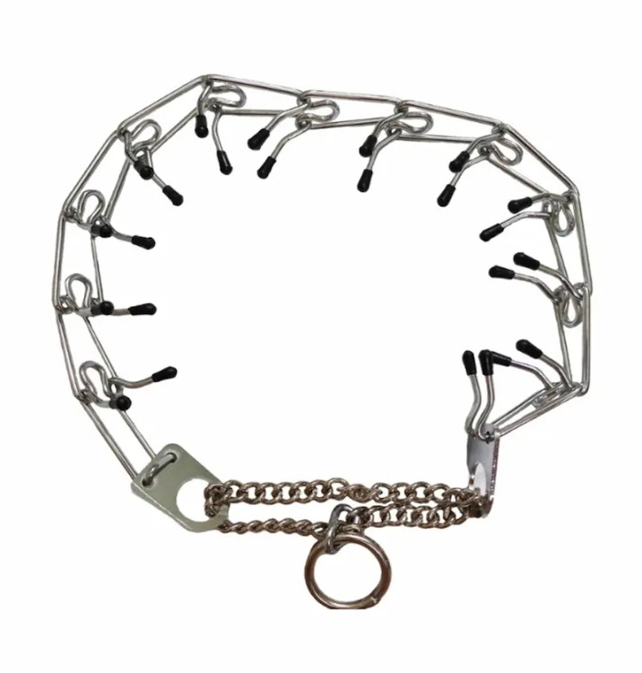 قلاده پرانگ شوکدار سگ لوکا | تربیتی حرفهای | استیل ضدزنگ | محافظ پلاستیکی | پتشاپ hipetshop.ir