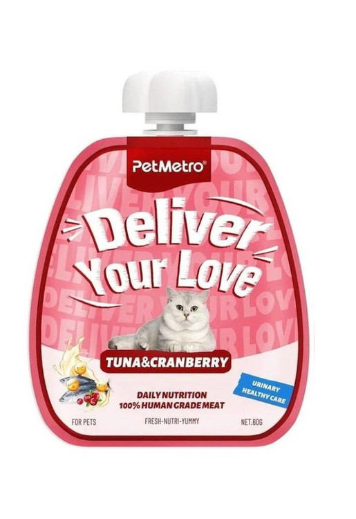 پودینگ درمانی گربه Pet Metro | مراقبت از دستگاه ادراری | ماهی تن و کرنبری | پتشاپ HiPet