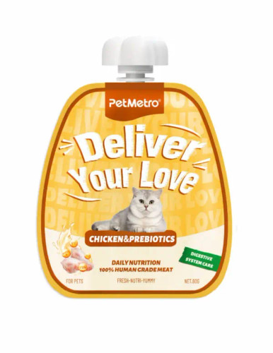 پودینگ درمانی گربه Pet Metro | مراقبت از سیستم گوارش | مرغ و پریبیوتیک | پتشاپ hipetshop.ir