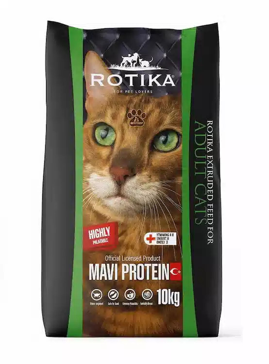 غذای گربه بالغ روتیکا | فرمولاسیون خارجی | خوشخوراک و تقویتکننده پوست و مو | پتشاپ هایپت