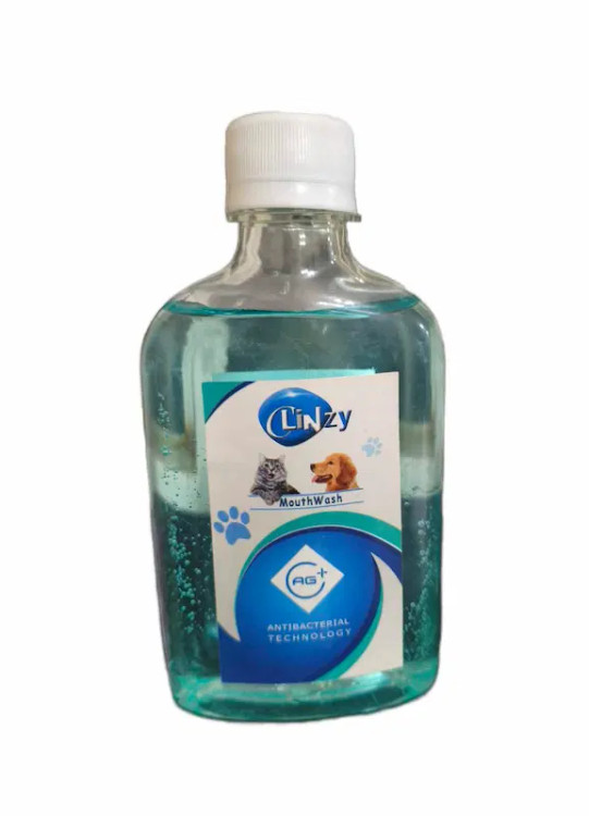 دهانشویه سگ و گربه پت آلپاین Clinzy | ضدعفونی دهان و دندان | یون نقره | پتشاپ HiPet