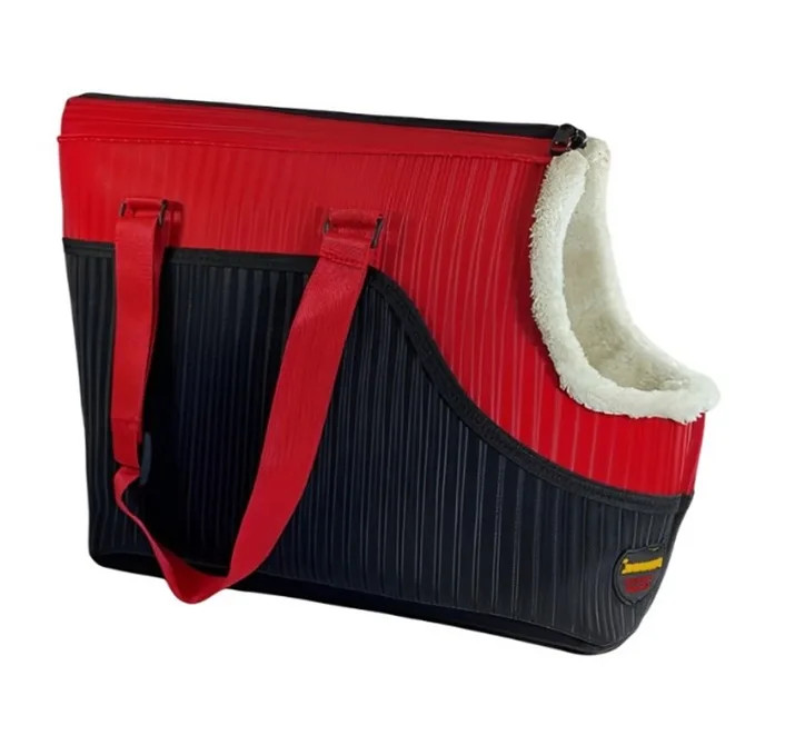 کیف حمل سگ و گربه رودوشی چرمی کوپر | قابل شستشو و ضد حساسیت | تهویه مناسب | پتشاپ هایپت