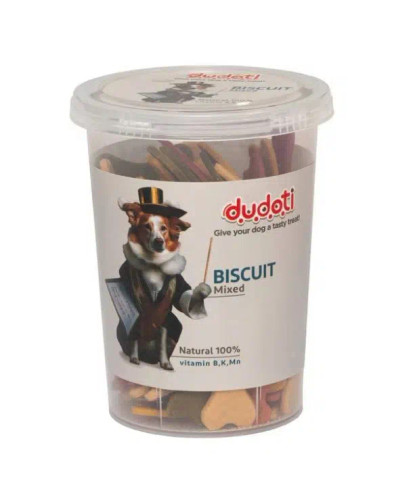 تشویقی بسکوییتی سگ دودوتی طعم میکس ۱۵۰ گرمی مناسب همه نژادها | پتشاپ هایپت