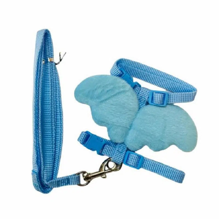 قلاده فانتزی مدل بال فرشته رنگ آبی | مناسب گربه و خرگوش و مرغابی و سگ| رنگ بندی جذاب | hipetshop.ir