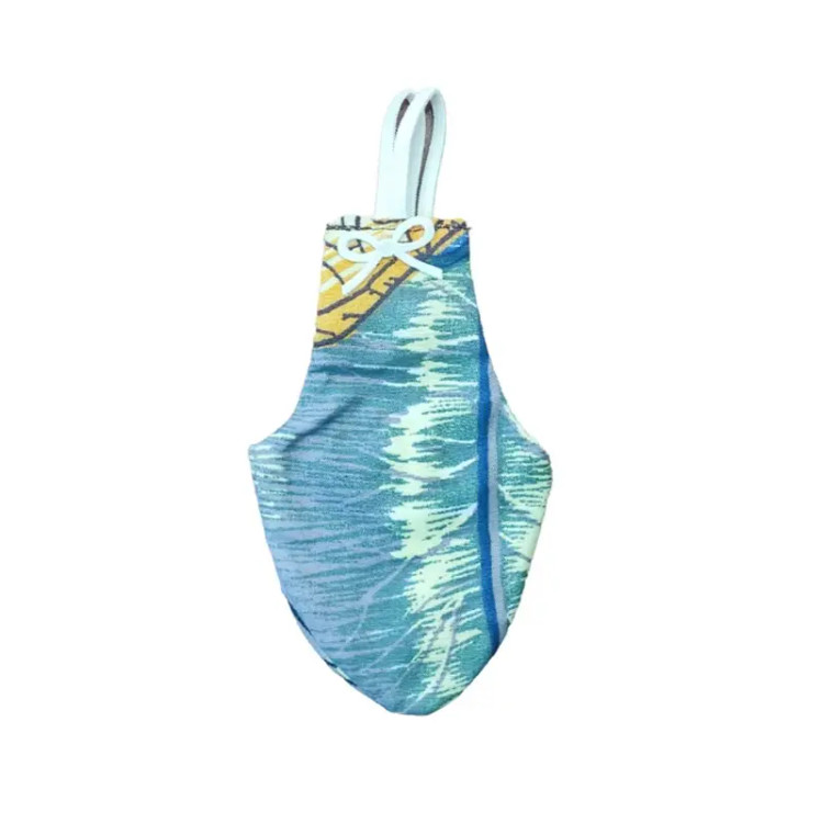 لباس و پوشک پرنده پاپیون دار فانتزی رنگ آبی روشن| مناسب عروس هلندی و طوطی برزیلی و پرندگان زینتی | hipet