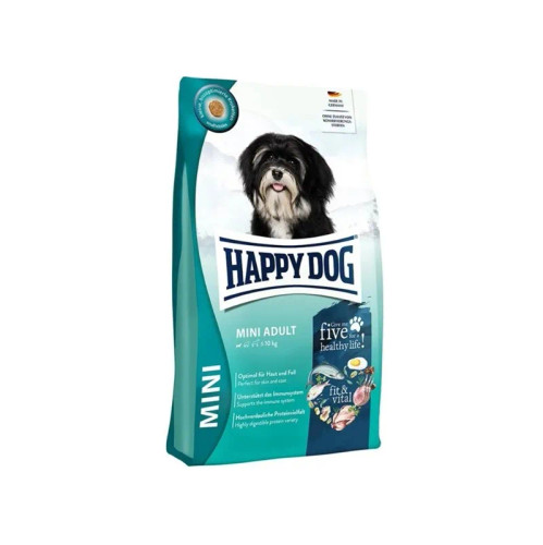 غذای خشک سگ هپی داگ مینی ادالت | Happy Dog Mini Adult | غذای سگ بالغ نژاد کوچک | hipetshop.ir