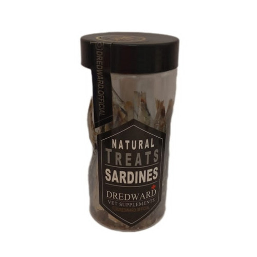 تشویقی ماهی ساردین سگ و گربه _ تشویقی سوپر پرمیوم دکتر ادوارد ، بسته بندی شیک و بهداشتی _ پت شاپ هایپت