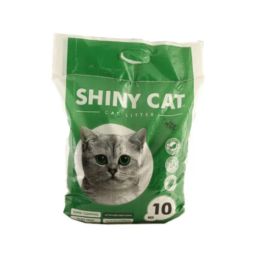 خاک گربه گرانول شاینی کت ۱۰ کیلویی، کربندار، بدون گرد و غبار، با قدرت جذب بالا و کنترل بو عالی
