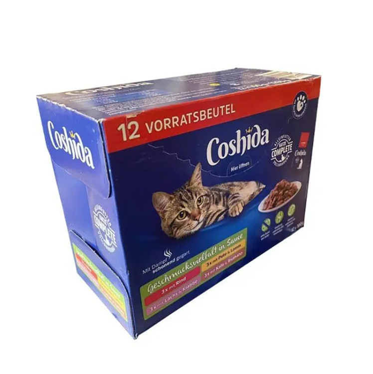 عکس جعبه و طعم های متنوع پوچ و غذای مرطوب گربه کوشیدا _ پت شاپ هایپت