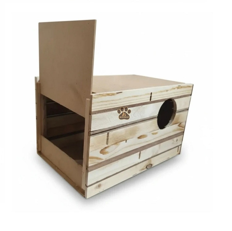 لانه چوبی طوطی برزیلی یا لاوبرد داخل قفس