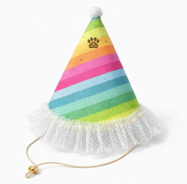 کلاه تولد پارچهای سگ و گربه _ پت شاپ هایپت شیراز