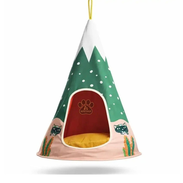 جای خواب آویزی گربه مدل چادر گربه معلق