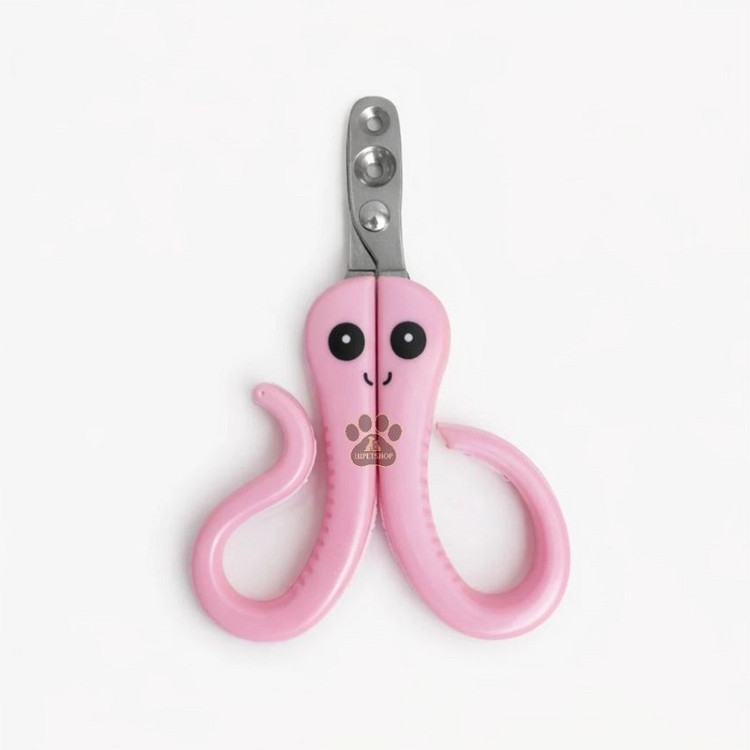 ناخنگیر سگ و گربه مدل اختاپوس رنگ صورتی برای گربه و سگ و همستر و خرگوش
