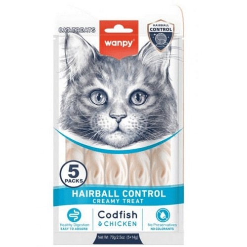 Wanpy Hairball Control Creamy Treat