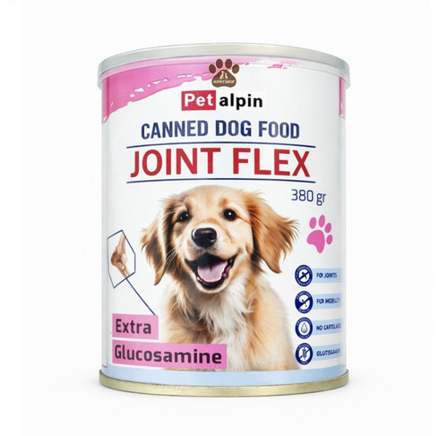 کنسرو سگ درمانی Joint Flex پتآلپاین – تقویت مفاصل و بهبود حرکت – ۳۸۰ گرمی