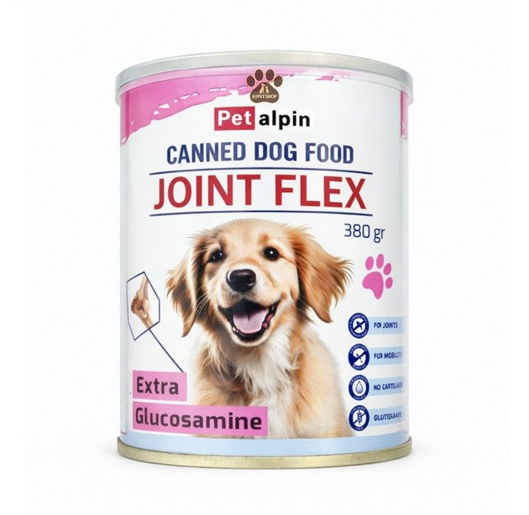 کنسرو سگ درمانی Joint Flex پتآلپاین – تقویت مفاصل و بهبود حرکت – ۳۸۰ گرمی